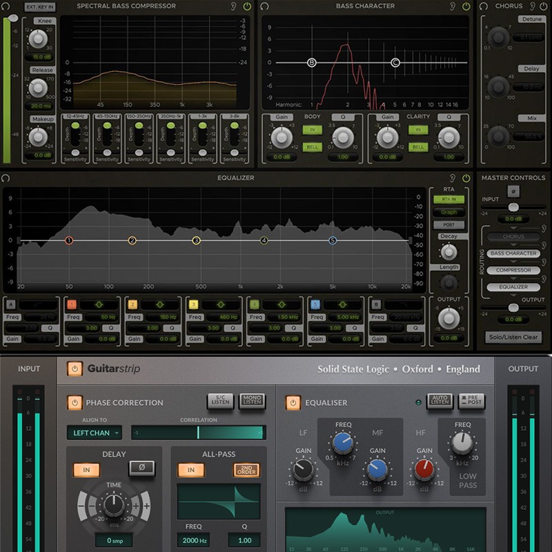 SSL Guitarstrip & Harrison Bass Flow bundle